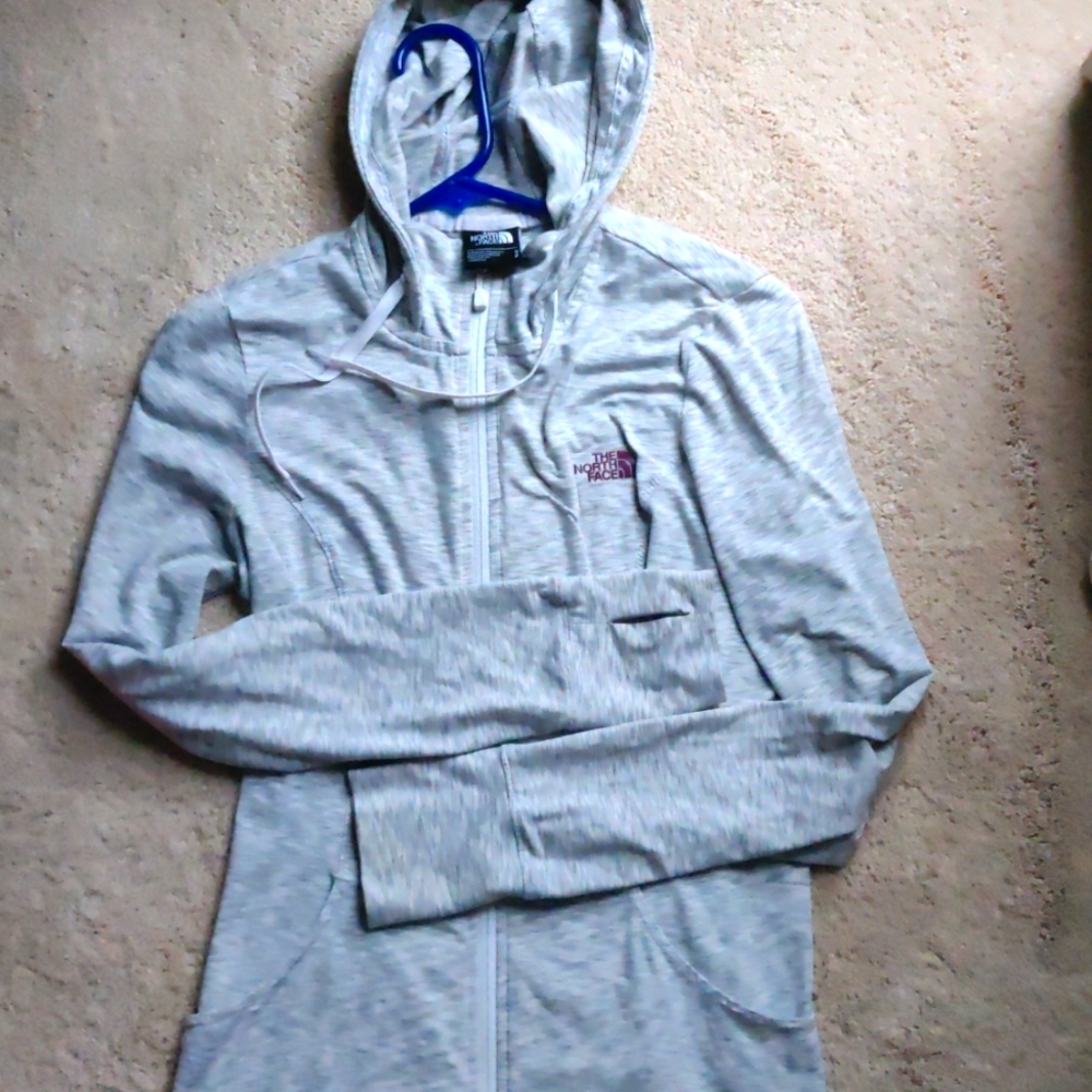 The North Face gray light jacket size small